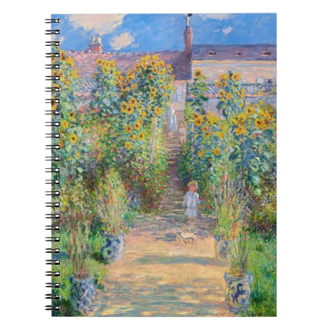 Claude Monet - The Artist's Garden at Vetheuil Notebook (Front)