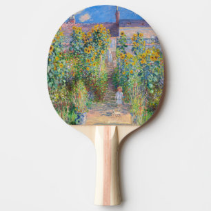 Claude Monet - The Artist's Garden at Vetheuil Ping Pong Paddle