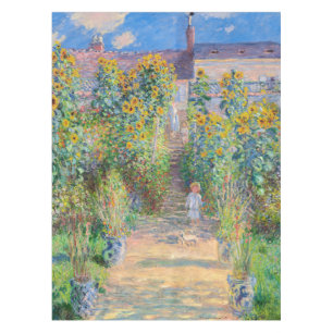 Claude Monet - The Artist's Garden at Vetheuil Tablecloth