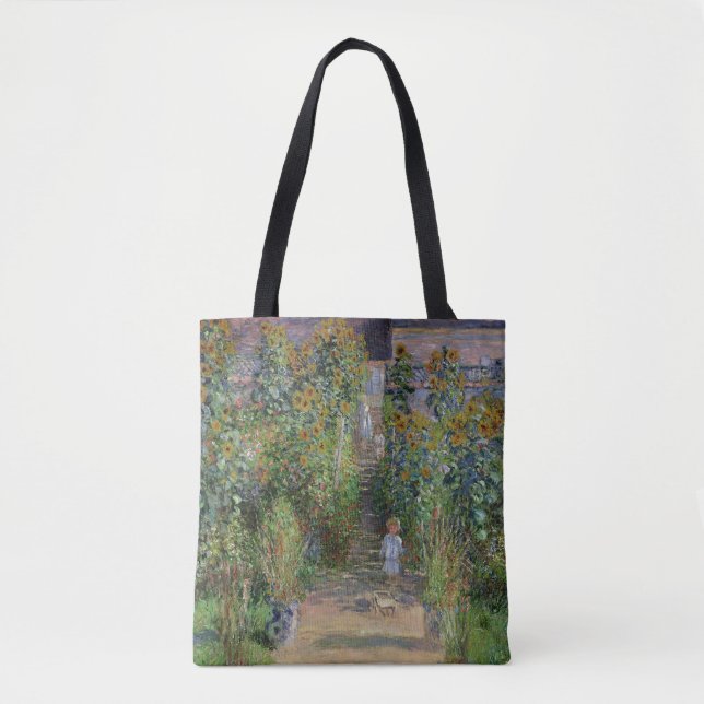 Claude Monet | The Artist's Garden at Vetheuil Tote Bag (Front)