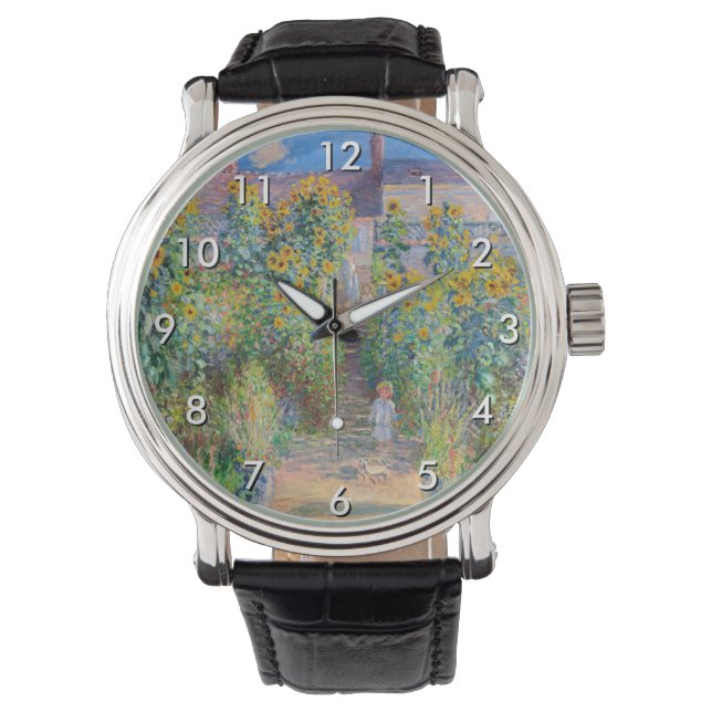 Claude Monet - The Artist's Garden at Vetheuil Watch (Front)