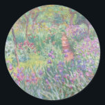 CLAUDE MONET "THE ARTIST'S GARDEN" ENVELOPE SEAL<br><div class="desc">CLAUDE MONET "THE ARTISTS GARDEN" ROUND ENVELOPE SEAL STICKER</div>