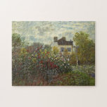 Claude Monet The Artist's Garden in Argenteuil Art Jigsaw Puzzle<br><div class="desc">Claude Monet The Artist's Garden in Argenteuil (A Corner of the Garden with Dahlias) 1873 Painting</div>