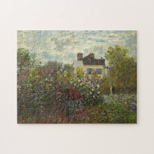 Claude Monet The Artist's Garden in Argenteuil Art Jigsaw Puzzle