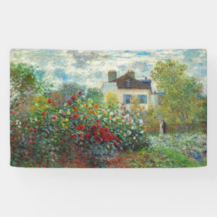 Claude Monet - The Artist's Garden in Argenteuil Banner