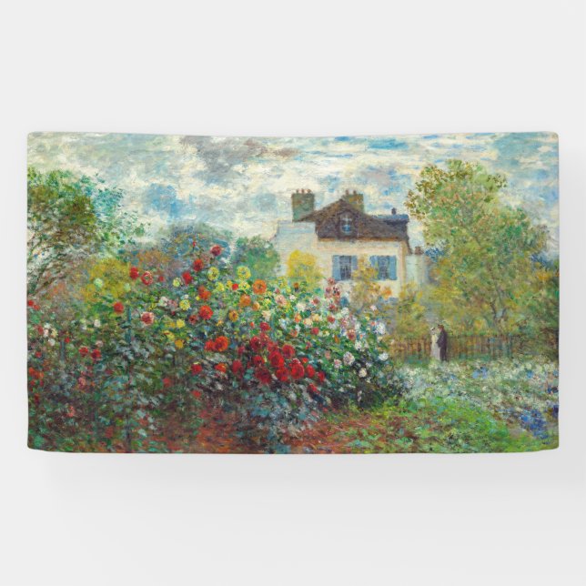 Claude Monet - The Artist's Garden in Argenteuil Banner (Horizontal)
