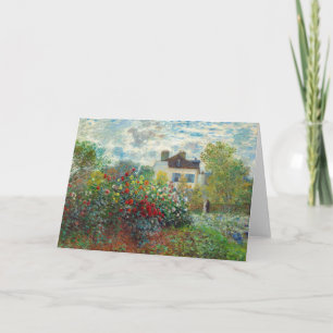 Claude Monet - The Artist's Garden in Argenteuil Card