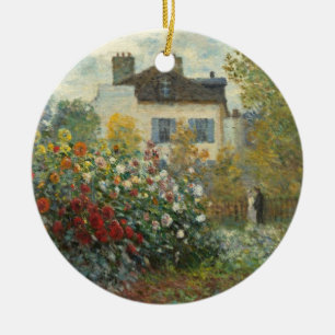 Claude Monet   The Artist's Garden in Argenteuil Ceramic Tree Decoration