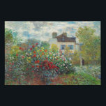 Claude Monet - The Artist's Garden in Argenteuil Faux Canvas Print<br><div class="desc">The Artist's Garden in Argenteuil / A Corner of the Garden with Dahlias - Claude Monet,  Oil on Canvas,  1873</div>