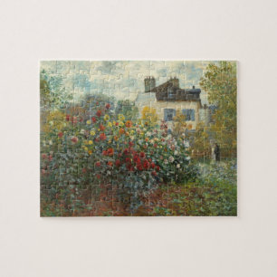 Claude Monet   The Artist's Garden in Argenteuil Jigsaw Puzzle