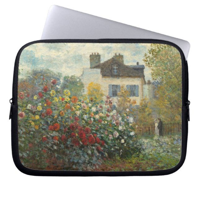 Claude Monet | The Artist's Garden in Argenteuil Laptop Sleeve (Front)