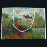 Claude Monet - The Artist's Garden in Argenteuil Large Gift Bag<br><div class="desc">The Artist's Garden in Argenteuil / A Corner of the Garden with Dahlias - Claude Monet,  Oil on Canvas,  1873</div>