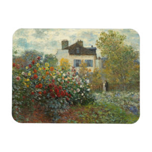 Claude Monet The Artist's Garden in Argenteuil Magnet