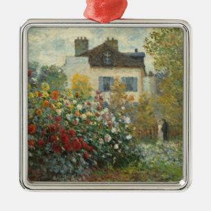 Claude Monet   The Artist's Garden in Argenteuil Metal Tree Decoration