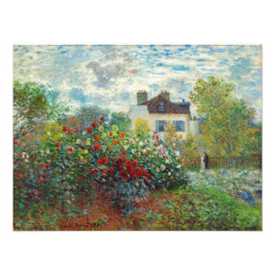 Claude Monet - The Artist's Garden in Argenteuil Photo Print