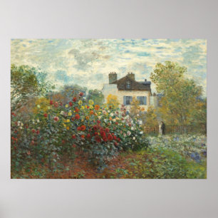 Claude Monet   The Artist's Garden in Argenteuil Poster