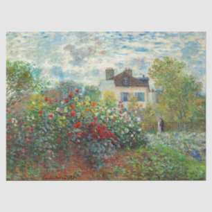 Claude Monet - The Artist's Garden in Argenteuil Tissue Paper