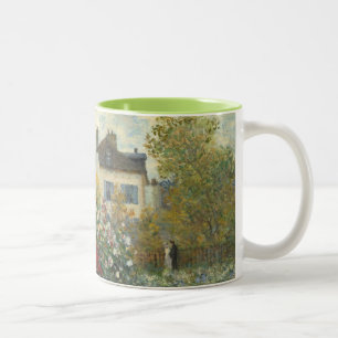 Claude Monet   The Artist's Garden in Argenteuil Two-Tone Coffee Mug