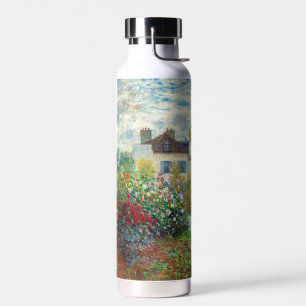 Claude Monet - The Artist's Garden in Argenteuil Water Bottle