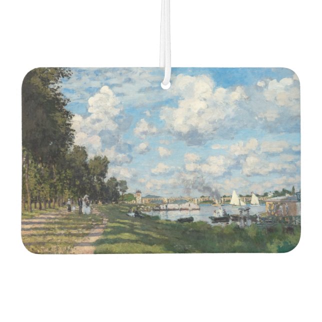 Claude Monet - The Basin at Argenteuil Car Air Freshener (Front)
