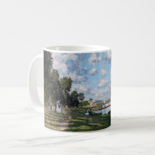 Claude Monet - The Basin at Argenteuil Coffee Mug (Front Left)