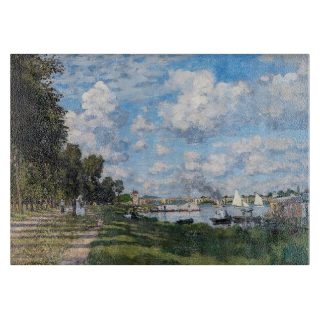 Claude Monet - The Basin at Argenteuil Cutting Board (Front)