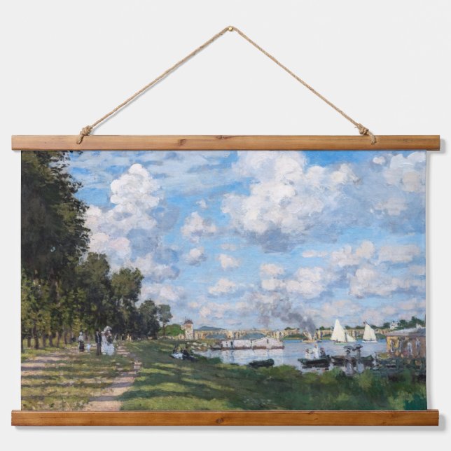 Claude Monet - The Basin at Argenteuil Hanging Tapestry (Front)