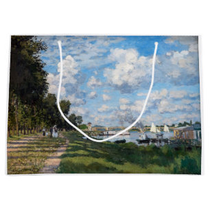 Claude Monet - The Basin at Argenteuil Large Gift Bag