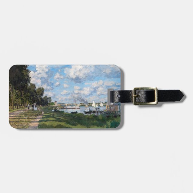 Claude Monet - The Basin at Argenteuil Luggage Tag (Front Horizontal)