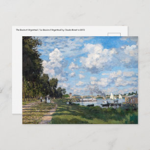 Claude Monet - The Basin at Argenteuil Postcard