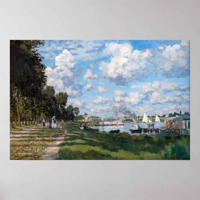 Claude Monet - The Basin at Argenteuil Poster (Front)