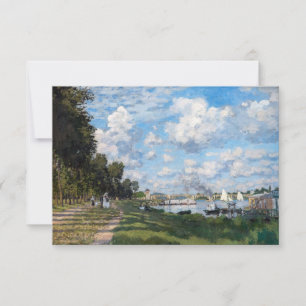 Claude Monet - The Basin at Argenteuil Thank You Card