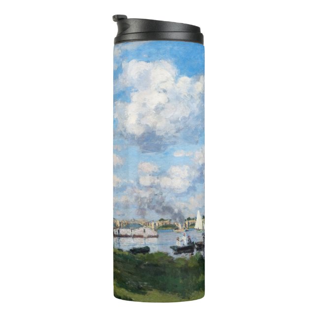 Claude Monet - The Basin at Argenteuil Thermal Tumbler (Rotated Right)