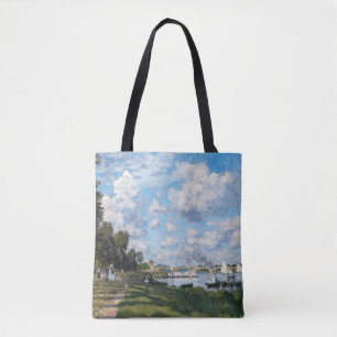Claude Monet - The Basin at Argenteuil Tote Bag