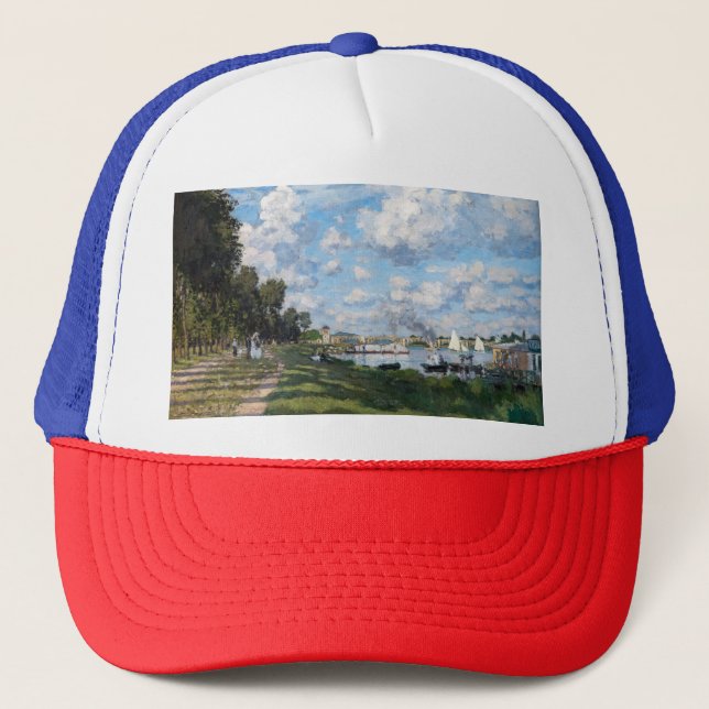 Claude Monet - The Basin at Argenteuil Trucker Hat (Front)