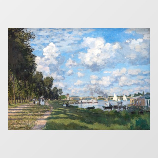 Claude Monet - The Basin at Argenteuil Window Cling (Sheet)