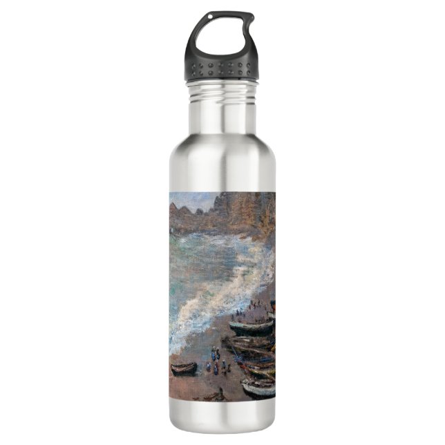 Claude Monet - The Beach at Etretat 710 Ml Water Bottle (Front)
