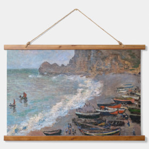 Claude Monet - The Beach at Etretat Hanging Tapestry