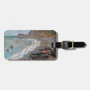 Claude Monet - The Beach at Etretat Luggage Tag