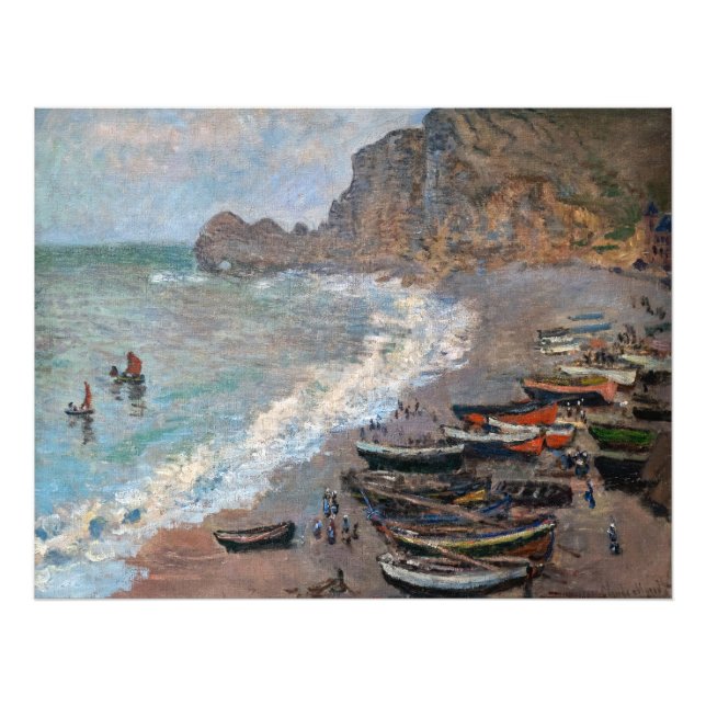Claude Monet - The Beach at Etretat Photo Print (Front)