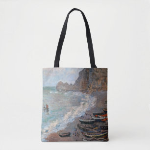 Claude Monet - The Beach at Etretat Tote Bag
