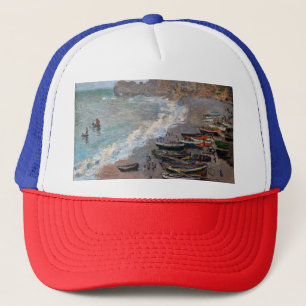 Claude Monet - The Beach at Etretat Trucker Hat