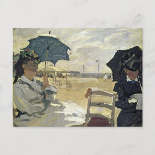 Claude Monet The Beach at Trouville, 1870 Postcard