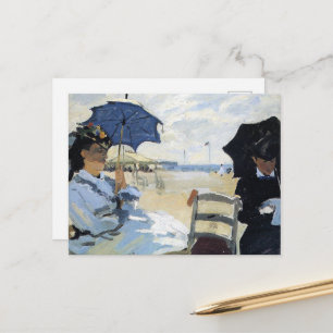 Claude Monet - The Beach at Trouville, Postcard