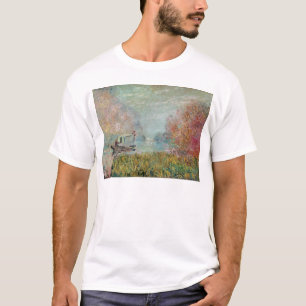 Claude Monet The Boat Studio on the Seine, 1875 T-Shirt