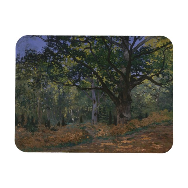 Claude Monet | The Bodmer Oak, Fontainebleau Fores Magnet (Horizontal)