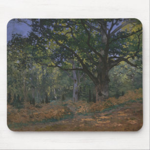 Claude Monet   The Bodmer Oak, Fontainebleau Fores Mouse Mat