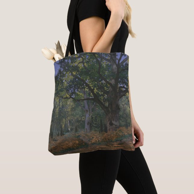 Claude Monet | The Bodmer Oak, Fontainebleau Fores Tote Bag (Close Up)