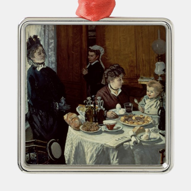 Claude Monet | The Breakfast Metal Tree Decoration (Front)