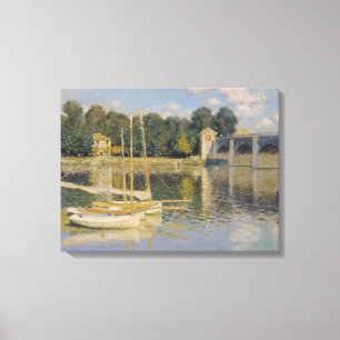 Claude Monet The Bridge at Argenteuil, 1874 Canvas Print